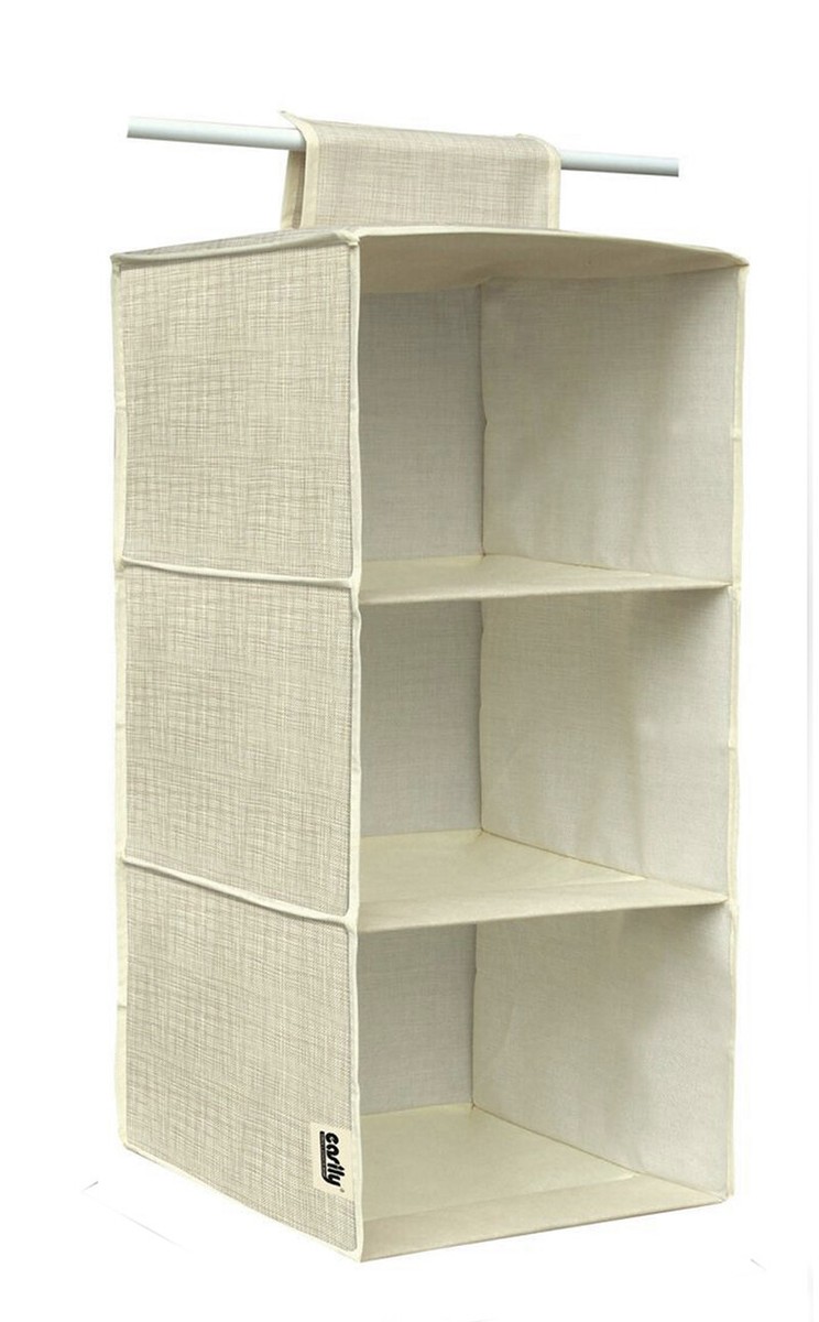 Relaxdays Organizer Armadio da Appendere Salvaspazio, 6 Ripiani, 131 x