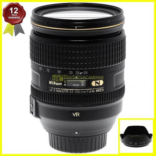 Nikon AF-S Nikkor 24/120mm f4 G ED VR N obiettivo zoom full frame per fotocamere