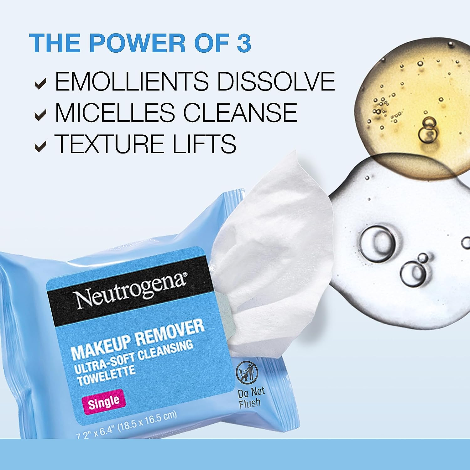 Neutrogena Makeup Remover Wipes Singles, Daily Facial Cleanser