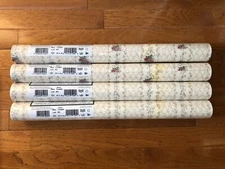 Lot of 4 Wallpaper Parkview Designs Pre pasted Solid Vinyl 71069 pink floral 56