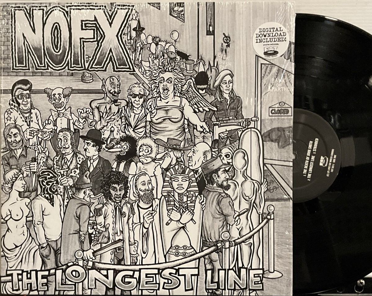 NOFX - The Longest Line EP 2007 Fat Wreck Chords – FAT503-1 NM/NM