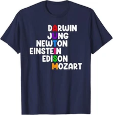 Autism Darwin Jung Newton Einstein Edison Design Unisex T-Shirt