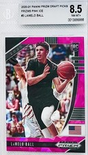 2020 Panini Prizm Lamelo Ball RC Pink Ice Prizm Rookie Card #3 BGS 8.5