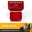 <!--F#f_0-->Bash Plate 3mm 2pcs Powder Coated Red to suit Mitsubishi Triton ML-MN Sump Guard<!--F/-->