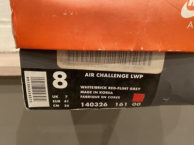 Vintage Nike Air Challenge LWP Andre Agassi 140326-161 Men's White