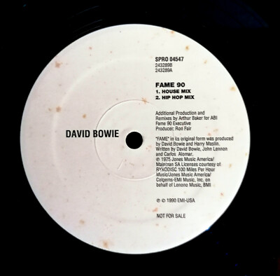 David Bowie Fame 90 SPRO 04532 Near Mint - 12'' RARE EMI USA IMPORT 5 Trace