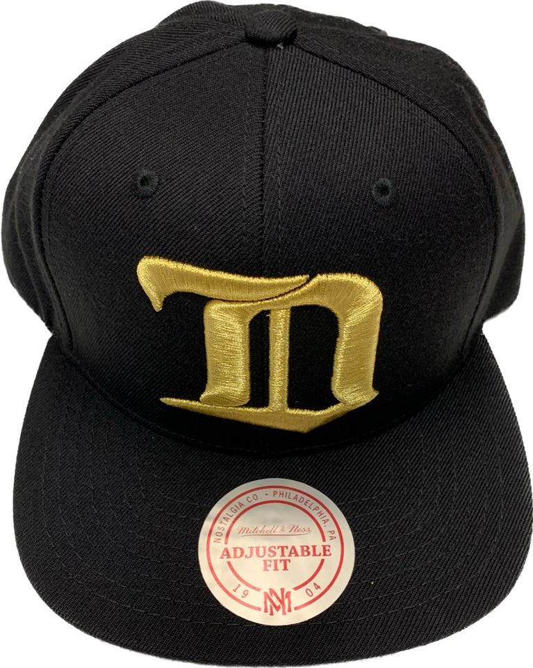 Gorra Mitchell & Ness Mitchell & Ness Gold Touch Snapback para hombre de la NHL Detroit Red Wings - negra Foto 2 de 4
