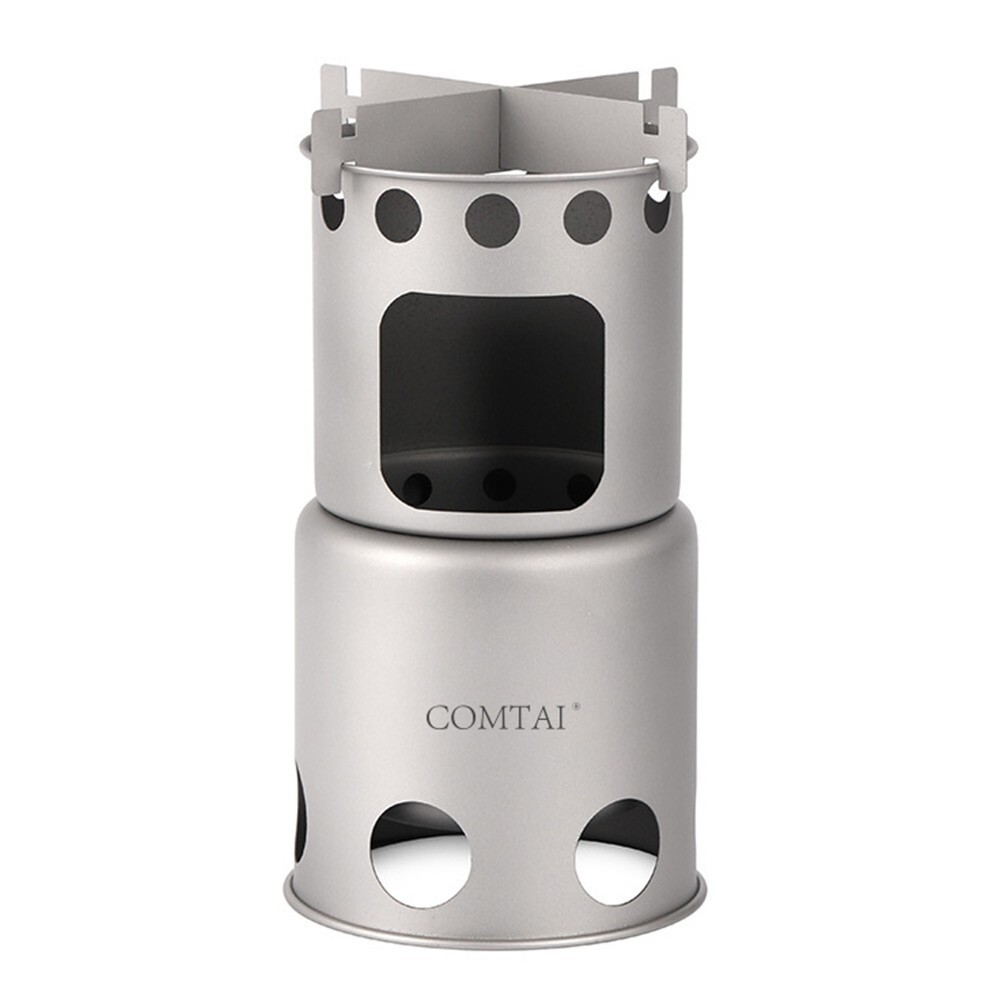 Wood Stove Picnic Titanium Wood Burner Camping Collapsible Efficiently |  eBay
