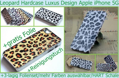 Hard Case Hart Cover für iPhone 5 S Leo Schale Tasche Bumper Schutz hülle Folie - Bild 1 von 4