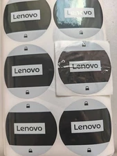 50x Lenovo Light Gray Label Round for Lenovo Laptop Seal Sticker Torn Invalid