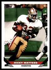 Ricky Watters 1993 Topps #281 49ers NFL READ FREE SHIPPING AutographDen