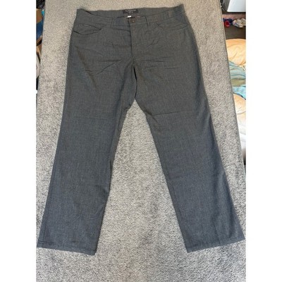 ALBERTO Comfort Fit Men Pants Gray Flat Front Size 58