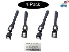 NEW 4-Pack Gigabyte SATA III 3 SSD HDD Hard Drive Data Cables w/Locking Latch