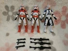 Star Wars Vintage Collection 3.75 1/18 CUSTOM Clone Trooper 501st Coruscant x3
