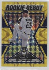 2022 Panini Mosaic Rookie Debut Reactive Yellow Prizm /99 Matt Manning 2r8