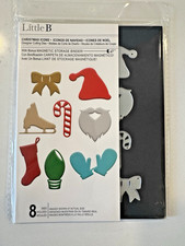 Little B Christmas Icons Holiday Designer Cutting Dies (8) + Storage Binder NEW