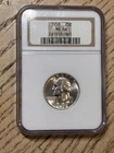 NGC Graded MS 66 1958 Silver, Washington Quarter Blast White Premium Quality Gem