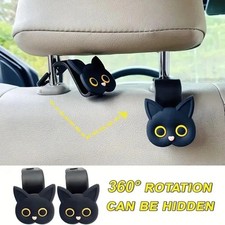 3D Cartoon Cat Car Seat Headrest Hook Organizer