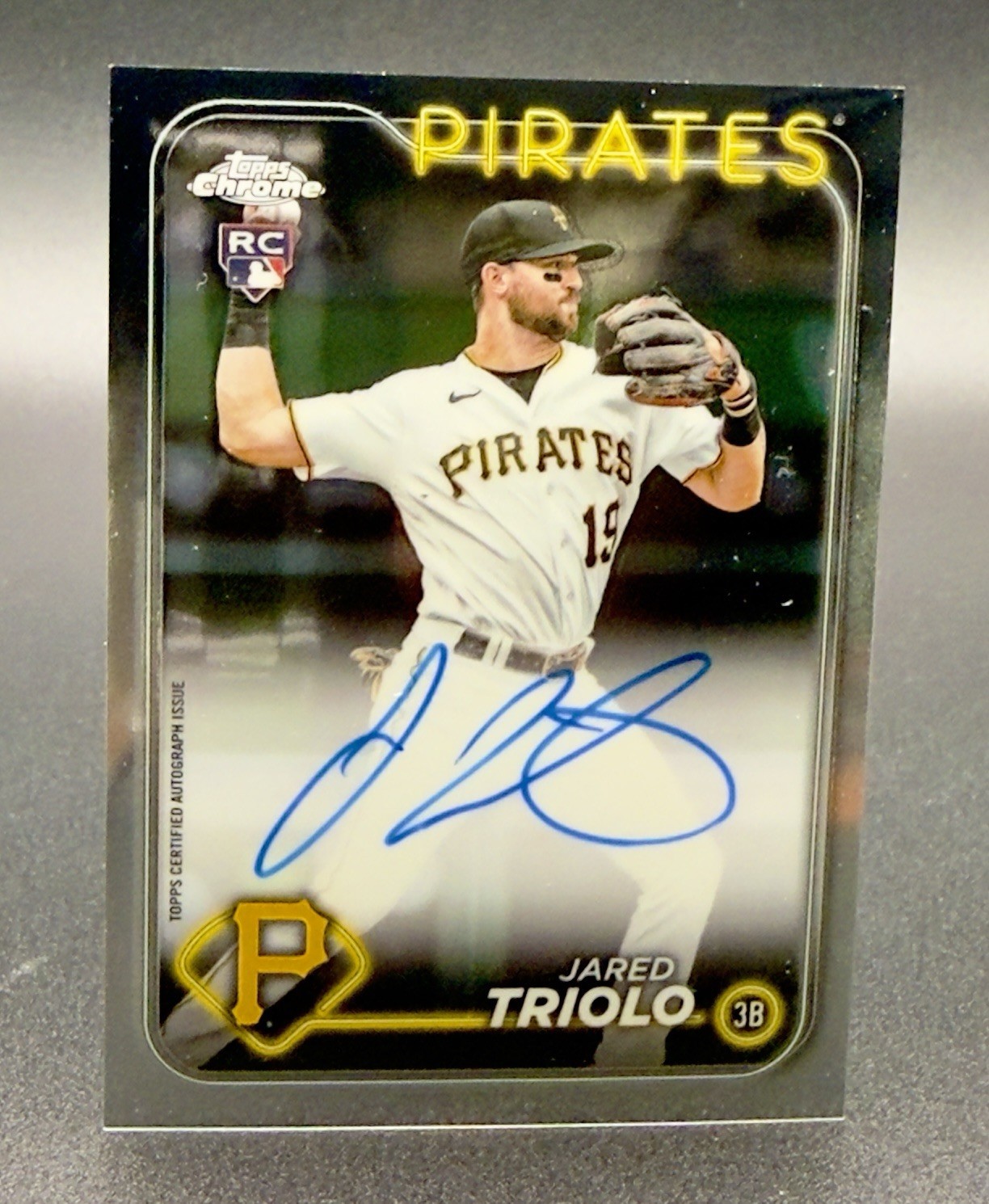2024 Topps Chrome - ROOKIE Auto JARED TRIOLO #RA-JTR (AU, RC) Pittsburg Pirates