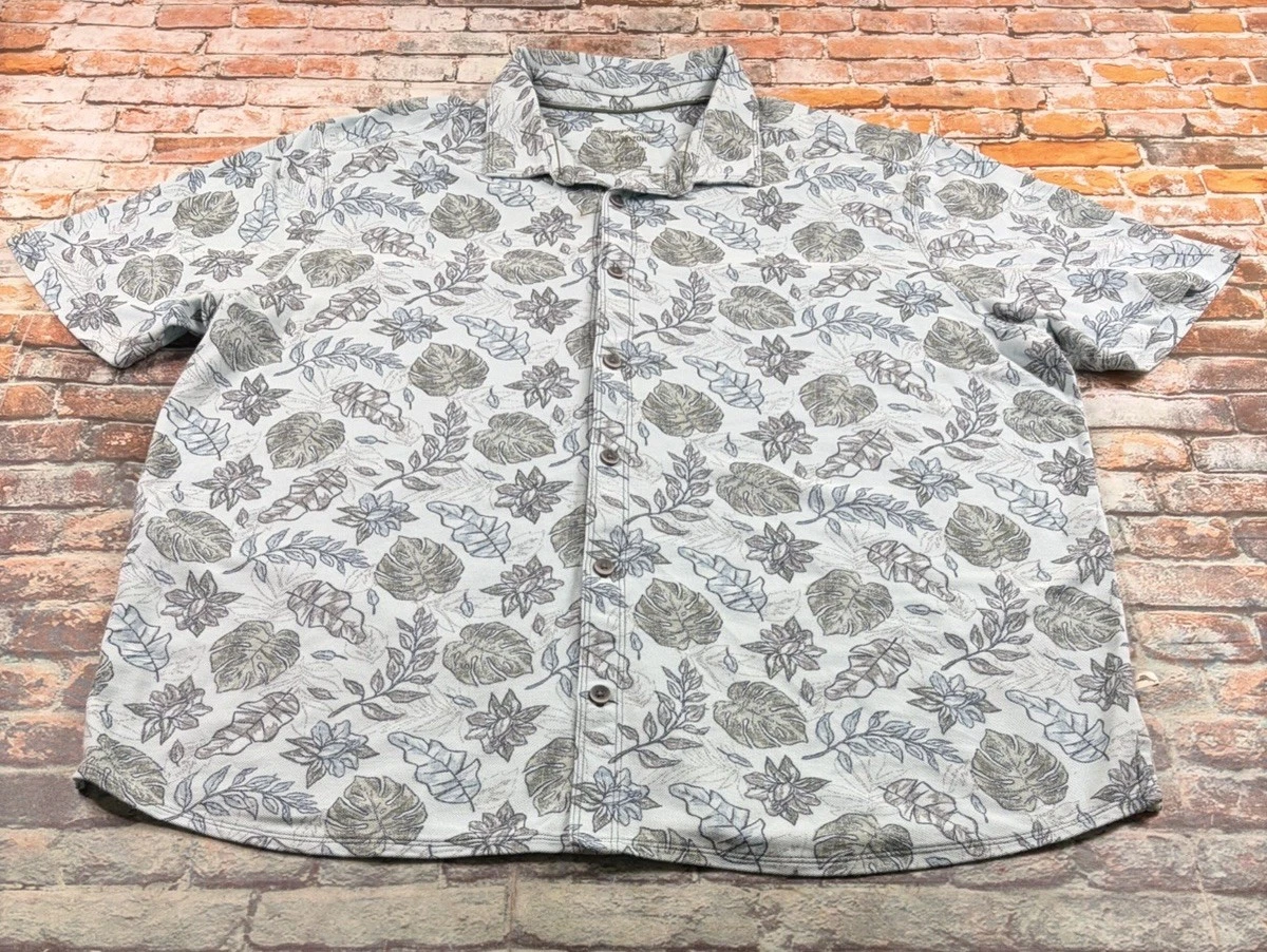 Tommy Bahama Shirt Button Up Mens XXL Floral Island Zone Beach Casual Adult