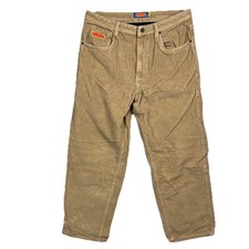 Empyre Corduroy Pants Mens Size 34 Tan Brown Relax Straight Leg Baggy 34x29