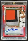 2024 Topps Inception Jackson Holliday Auto Jumbo Patch Cards RC Red #/25 Orioles