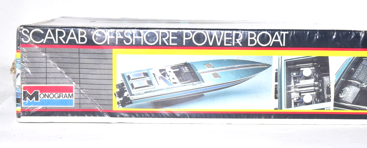 Rare Vintage Miami Vice Offshore Power Boat Model Kit Monogram