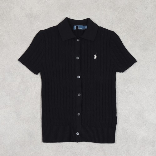 Polo Ralph Lauren Cable Cotton Short Sleeve Polo Cardigan - Bild 12 von 21