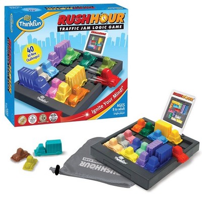 Rush Hour - Stau Brainteaser Logikspiel für Kinder & Familie 40+ Herausforderungen