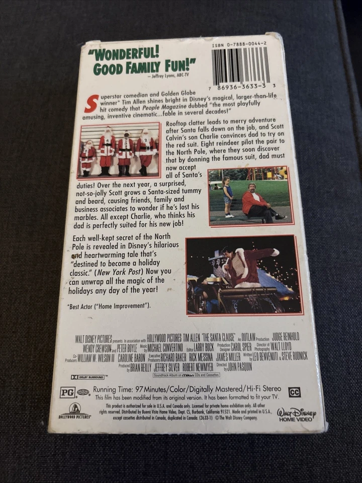 The Santa Clause (VHS, 1998) - Image 2 of 3