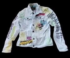 Stall & Dean  8th Dstrkt Denim Jacket Negro League Kansas City Monarchs  Size M