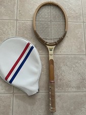 Vintage Goodwin Golden Eagle wooden racquet, M 4 1/2, plastic on grip, Collector