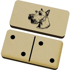 'Scottish Terrier Portrait' Domino Set & Box (DM00053540)