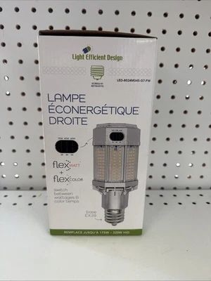 Light Efficient Design LED-8024M345-G7-FW Watt/Color/Lumen Adjustable, Post Lamp