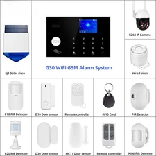 Home Alarm System Kit Smart Life APP Control Alarm Host with Motion Detector Lot