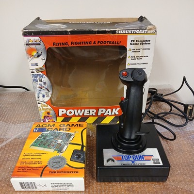 Top Gun Thrustmaster Joystick Controller Paramount Official USB PC Untested