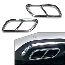 Chrom ABS Auspuffblende Auspuff Abdeckung für Mercedes Benz C-Klasse W206