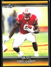 2017 Leaf Draft #15 Corey Clement Gold