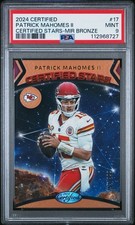 2024 Panini Certified #17 Patrick Mahomes II Certified Stars Mirror Bronze #/299