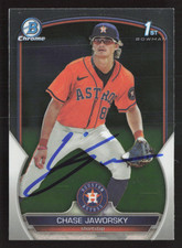 Chase Jaworsky Signed 2023 1st Bowman Draft Chrome # BDC-45 Houston Astros 1
