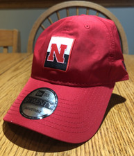 New Era Nebraska Cornhuskers 9TWENTY Adjustable Hat Red Unisex Patch Logo NEW