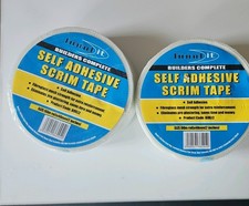 2 ROLLS OF SELF ADHESIVE SCRIM TAPE. BONDIT. 48MM X 90M EACH ROLL. BRAND NEW