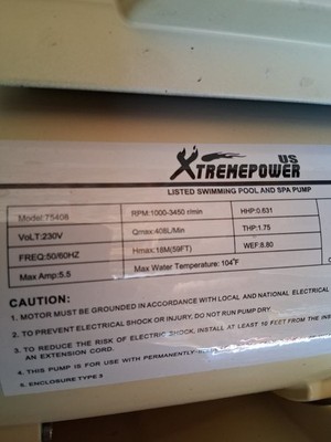 XtremepowerUS 75408 Pool Pump Motor End Housing