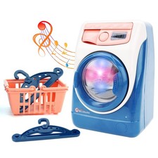 deAO Washing Machine Toy for Kids Dollhouse Furniture Pretend Play Household ...