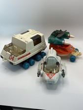 Vintage 1984 Lot of 3 Playworld Lil Playmates Spaceship - Rover - Launcher