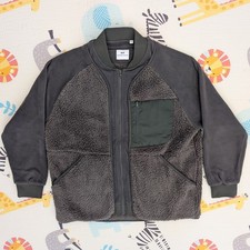 Uniqlo x White Mountaineering Men's Fleece Jacket Olive Green XL Extra Large 