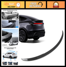 Rear Spoiler For Tesla Model Y 2025-2026 Carbon Fiber Trunk Wing Easy No-drill Rear Spoiler For Tesla Model Y 2025-2026 Carbon Fiber Trunk Wing Easy No-drill