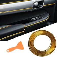 Interior Moulding Trim Strips 16.4ft /5M Universal Car Decoration-Gold Color Interior Moulding Trim Strips 16.4ft /5M Universal Car Decoration-Gold Color - Image 1