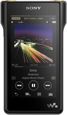 Sony NW-WM1A 128GB Premium Walkman Digital Music Player with Hi-Res Audio Black - Image 1 of 4