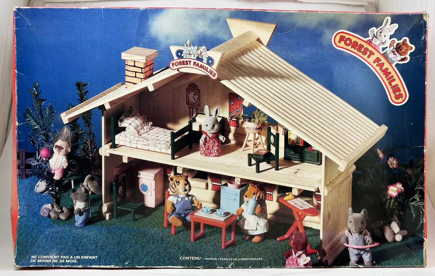 Maison en bois Forest Families Bricolo avec mobilier modulable pour poupées 8cm